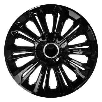 Komplet kołpaków uniwersalnych Strong Black ring 16 cali